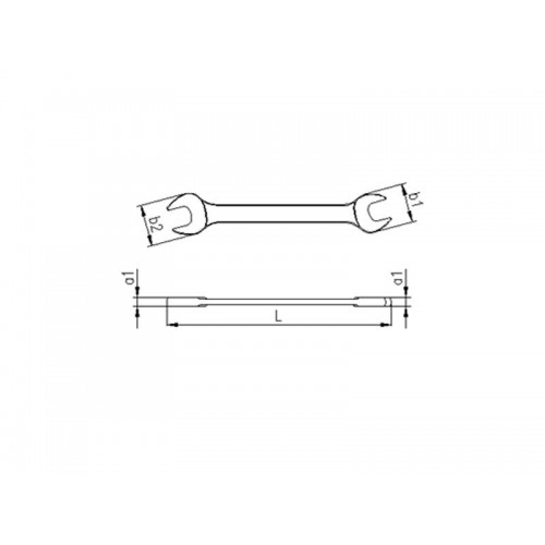 0100 İki Ağız Anahtar Kısa Boy 6x7 mm