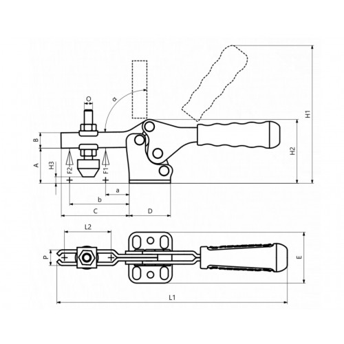100-3 Yatay Tabanlı Yatay Bağlantı Elemanı 23631