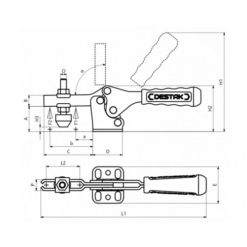 100-5 Yatay Tabanlı Yatay Bağlantı Elemanı 23633
