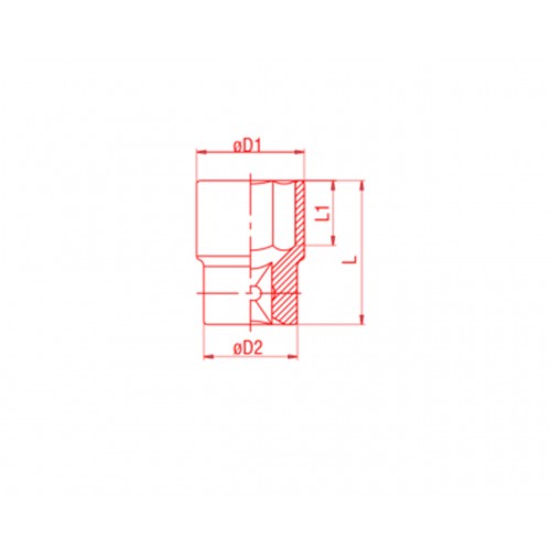 1107 1/4” 6 mm Altı Köşe Lokma Anahtar