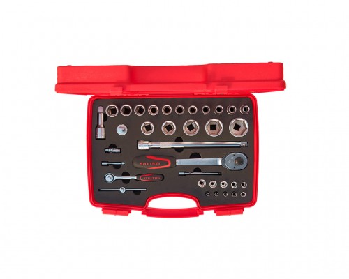 1113 1/4"-1/2" Altıköşe Lokma Anahtar Takımı 35 Parça