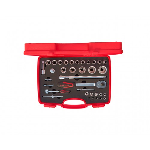 1113 1/4"-1/2" Altıköşe Lokma Anahtar Takımı 35 Parça