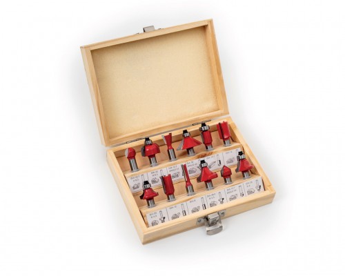 12 Parça Ahşap Motif Bıçağı Seti 6mm GFB 2317