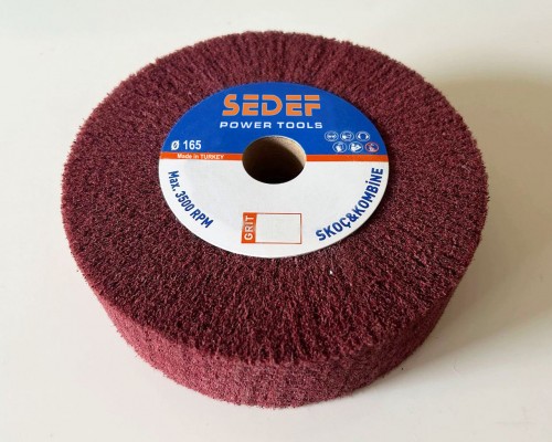 165x30x25 Flanşlı Elyaf Mop Zımpara ORTA SERT AM