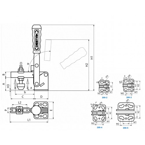 200-4 Yatay Tabanlı Dikey Bağlantı Elemanı 23697