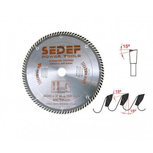 300x30-25-20x3.2x2.8 mm 96 diş Alternatif Sık Diş Testere