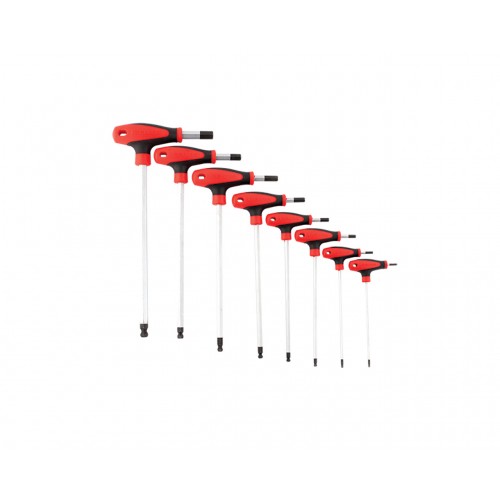 4921 T Tipi Yuvarlak Başlı Allen Anahtar Takımı 8 Parça