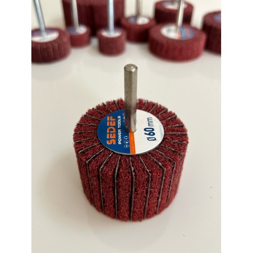 60X30mm, 2 3/8'x1 3/16inches abrasive non woven combi mop wheelI with 1/4 shank 10 pcs pack 60X30mm, 2 3/8'x1 3/16inches abrasive non woven combi mop wheelI with 1/4 shank 10 pcs pack