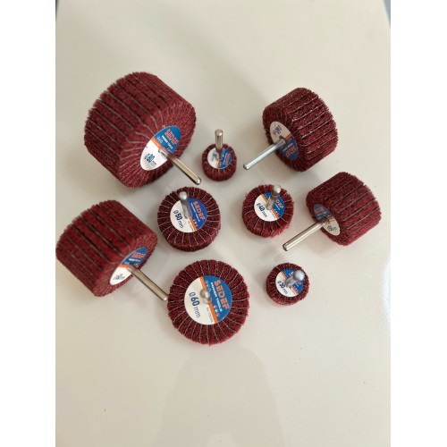 60X30mm, 2 3/8'x1 3/16inches abrasive non woven combi mop wheelI with 1/4 shank 10 pcs pack 60X30mm, 2 3/8'x1 3/16inches abrasive non woven combi mop wheelI with 1/4 shank 10 pcs pack