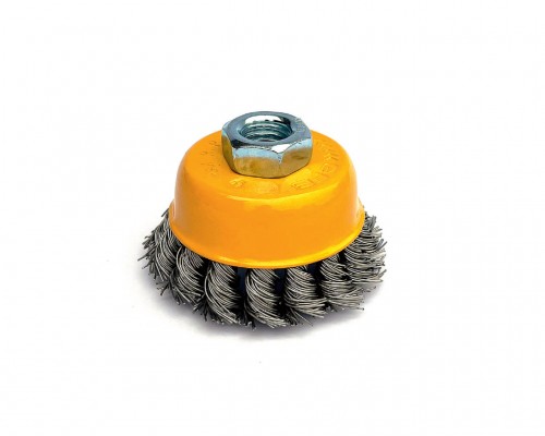 65 mm Burgulu Çanak Paslanmaz Tel Fırça GFB 5135