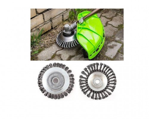 8" 200mm Motorlu Tırpan Kıyı Temizleme Burgulu Tel Fırça MES761