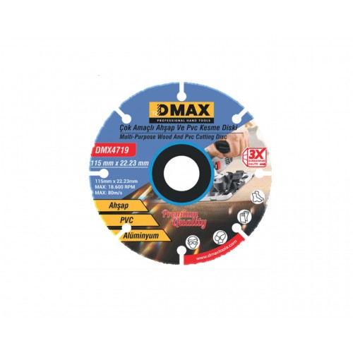 Ahşap ve PVC Kesme Diski 115x22-23mm DMX4719