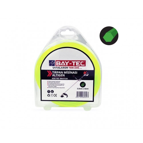 Altıgen Tırpan Misinası 3  mm x 56 mt MK4720