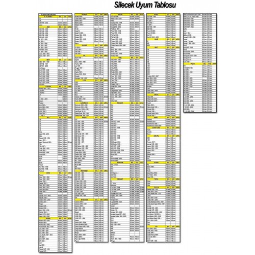 Autokit 9 Aparatlı Oto Cam Silecek 26" 65cm