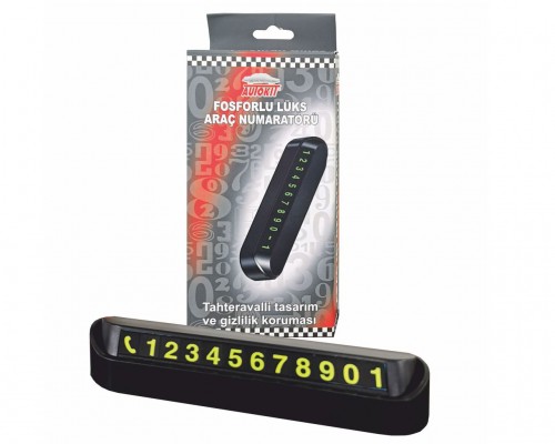 Autokit Fosforlu Lüks Araç Numeratörü
