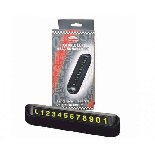 Autokit Fosforlu Lüks Araç Numeratörü