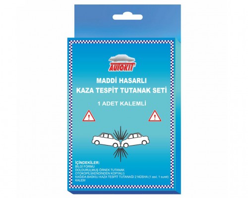 Autokit Kaza Tespit Tutanağı Kalemli