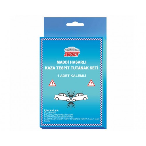 Autokit Kaza Tespit Tutanağı Kalemli
