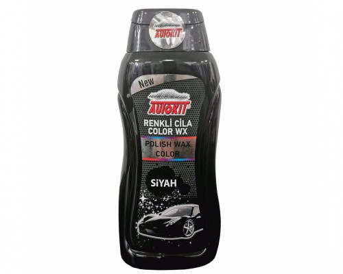 Autokit Renkli Likit Cila Siyah 300 ml