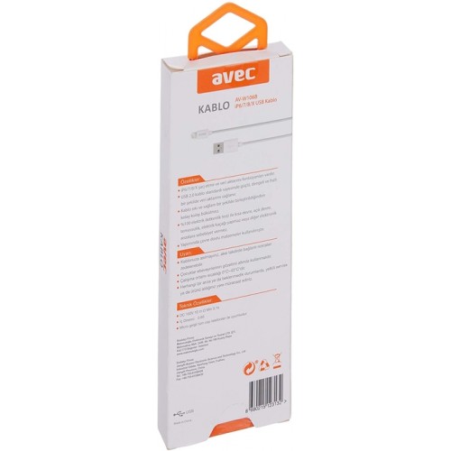 AVEC AV-W106B USB ŞARJ KABLOSU 1M