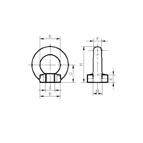 Aybolt Dişi 12 mm  DIN 582