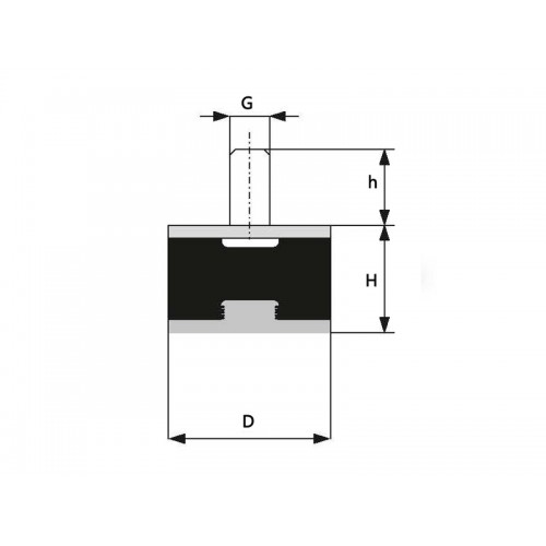 B Tip Lastik Takoz Pullu 100x100