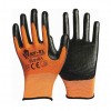 BAY-EL EL008 No:10 Siyah 1/2 Nitril Kaplı Zebra Örme Turuncu Extra Naylon Eldiven BAY-EL EL008 No:10 Siyah 1/2 Nitril Kaplı Zebra Örme Turuncu Extra Naylon Eldiven