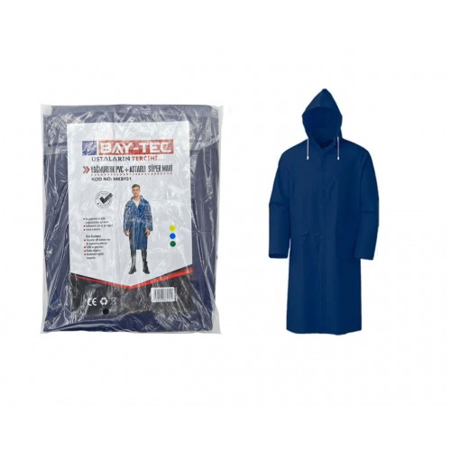 BAY-TEC MK5151 Süper Yağmurluk Astarlı Mavi 850gr BAY-TEC MK5151 Süper Yağmurluk Astarlı Mavi 850gr