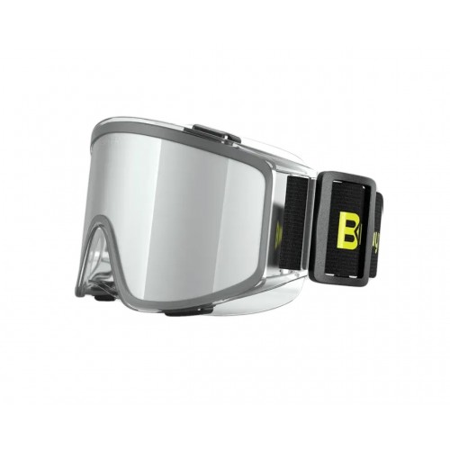 BAYMAX S-550 GRAND Ayarlı Koruyucu Gözlük Gümüş Aynalı Antifog Tokalı BAYMAX S-550 GRAND Ayarlı Koruyucu Gözlük Gümüş Aynalı Antifog Tokalı