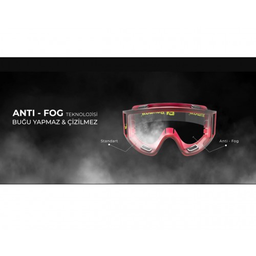 BAYMAX S-550 GRAND Ayarlı Koruyucu Gözlük Gümüş Aynalı Antifog Tokalı BAYMAX S-550 GRAND Ayarlı Koruyucu Gözlük Gümüş Aynalı Antifog Tokalı