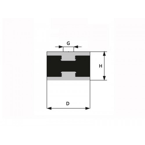 C Tip Lastik Takoz Pullu 70x70 C Tip Lastik Takoz Pullu 70x70