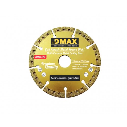 Çok Amaçlı Metal Kesme Diski 115x22.23mm DMX4720
