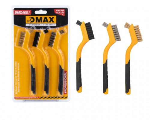 Çok Amaçlı Tel Fırça Seti 3 Parça DMX4681 Çok Amaçlı Tel Fırça Seti 3 Parça DMX4681