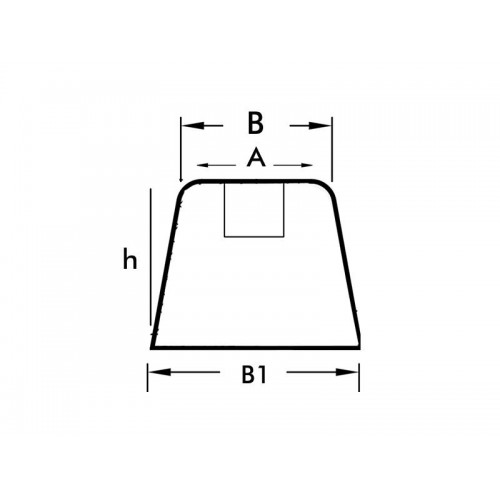 Kauçuk Dayama Takoz Lastiği 30x43 mm