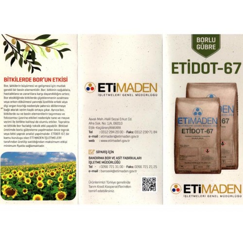 Etidot 67 Bor Gübre 20 Kg