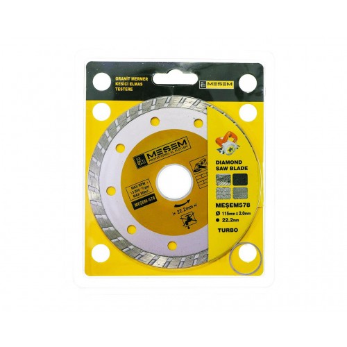Granit Mermer Kesici Elmas Testere 115 mm MES 578 Granit Mermer Kesici Elmas Testere 115 mm MES 578