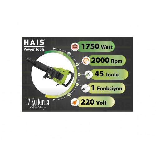HAİS Kırıcı Matkap BDH1600X01 1750 Watt 17 kg HAİS Kırıcı Matkap BDH1600X01 1750 Watt 17 kg