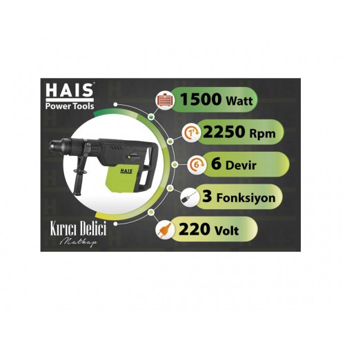 HAİS Kırıcı Delici Matkap 1500 Watt 10.1 kg Z1C-ZT2-52 HAİS Kırıcı Delici Matkap 1500 Watt 10.1 kg Z1C-ZT2-52