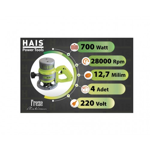 HAİS Tek Kol El Freze 700 Watt JL3601 HAİS Tek Kol El Freze 700 Watt JL3601