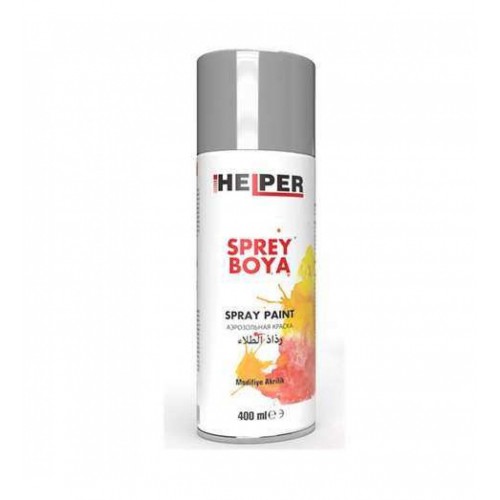 HELPER 9006 METALİK GRİ SPREY BOYA 400 ML HELPER 9006 METALİK GRİ SPREY BOYA 400 ML