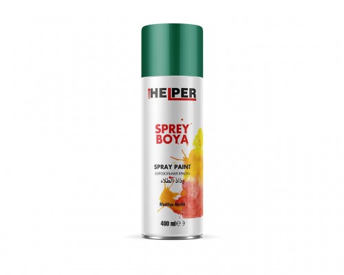 HELPER Akrilik Sprey Boya RAL 6016 Parlak Yeşil  400ML