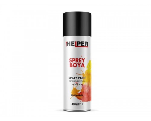 HELPER Akrilik Sprey Boya RAL 9005 Mat Siyah