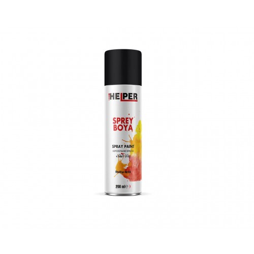 HELPER Akrilik Sprey Boya RAL 9005 Mat Siyah 200 ml HELPER Akrilik Sprey Boya RAL 9005 Mat Siyah 200 ml