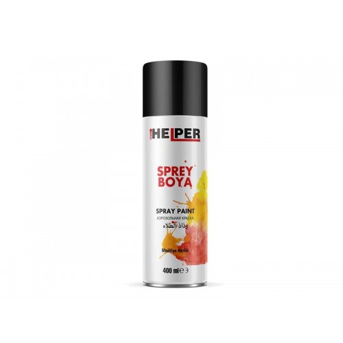 HELPER Akrilik Sprey Boya RAL 9005 Parlak Siyah HELPER Akrilik Sprey Boya RAL 9005 Parlak Siyah