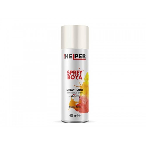HELPER Akrilik Sprey Boya RAL 9010 Parlak Beyaz 400 ml HELPER Akrilik Sprey Boya RAL 9010 Parlak Beyaz 400 ml