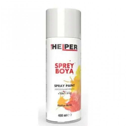 HELPER Akrilik Sprey Boya RAL 9010 Parlak Beyaz 200 ml HELPER Akrilik Sprey Boya RAL 9010 Parlak Beyaz 200 ml