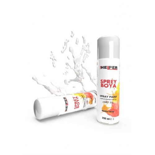 HELPER Akrilik Sprey Boya RAL 9010 Parlak Beyaz 200 ml HELPER Akrilik Sprey Boya RAL 9010 Parlak Beyaz 200 ml