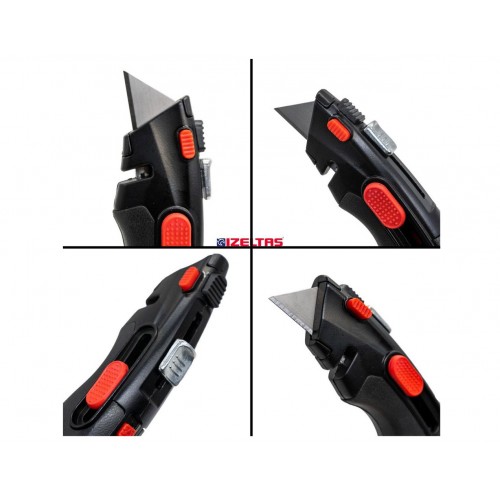 İZELTAŞ PRO Günlikli Otomatik Kilitlemeli Trapez Maket Bıçağı 18mm