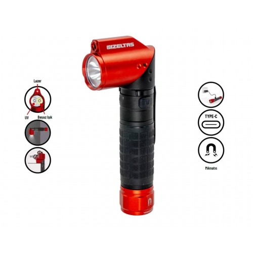 İZELTAŞ PRO LED El Feneri 1000 LM 90 Derece Ayarlanabilir İZELTAŞ PRO LED El Feneri 1000 LM 90 Derece Ayarlanabilir