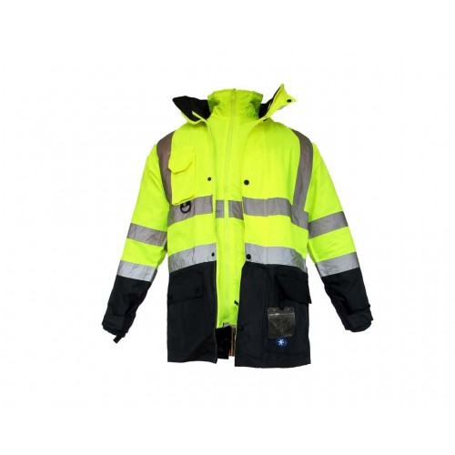 JUNIOR JN1003 Fosforlu Oxford 5+1 İçi Çıkmalı Parka Sarı Lacivert XXXL beden JUNIOR JN1003 Fosforlu Oxford 5+1 İçi Çıkmalı Parka Sarı Lacivert XXXL beden